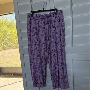 Wonder Purple Floral Pants lounge pants